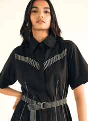 Poplin Midi Shirt Dress