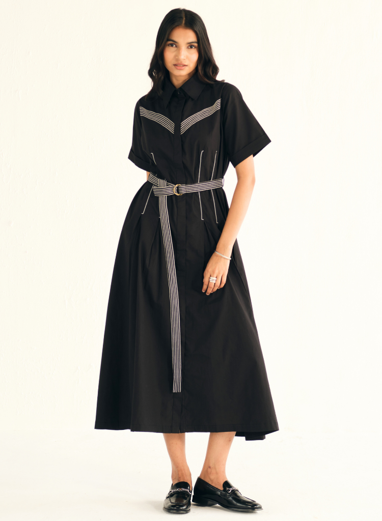 Poplin Midi Shirt Dress