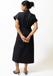 Poplin Panelled Shirt Dress