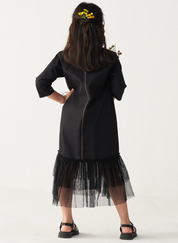 Poppy Appliqué Frill Dress