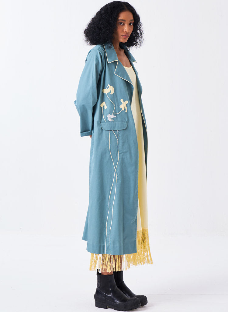 Poppy Appliqué Jacket