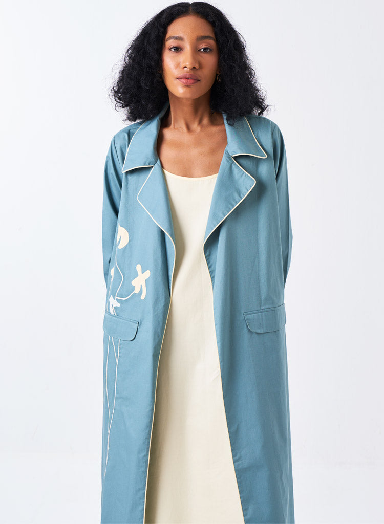 Poppy Appliqué Jacket