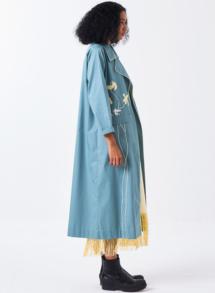 Poppy Appliqué Jacket Set