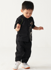 Poppy Appliqué Shirt Set