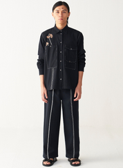 Poppy Appliqué Shirt Set