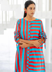 Poppy and Blue Stripe Tunic