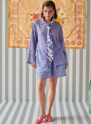 Powder Blue Crochet Shirt