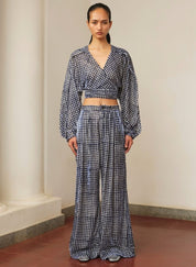 Printed Velvet Blouse