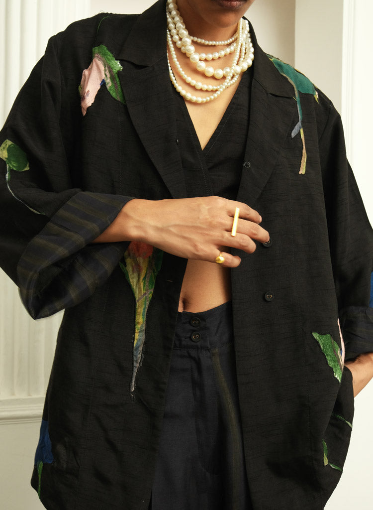 Psyflora Appliqué Shirt