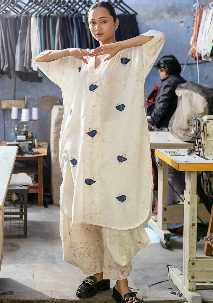 Purple Sunbird Kurta