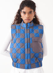 Quilted Short Jacket Set