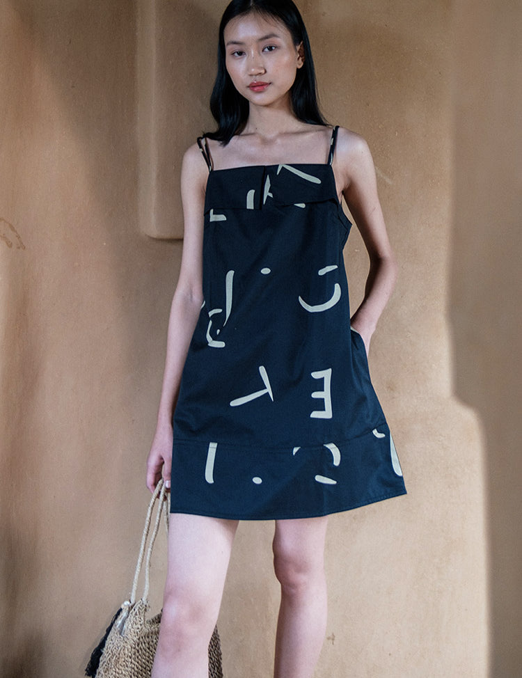 Rachel Line Slip Dress