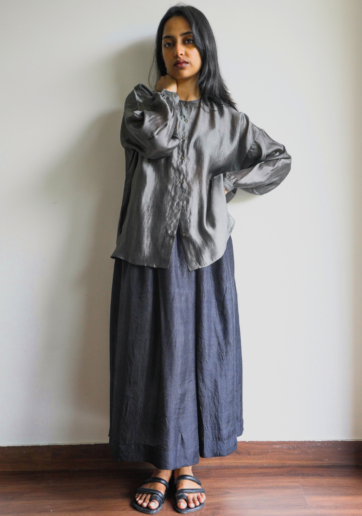 Raven Silk Skirt