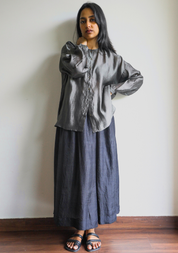 Raven Silk Skirt