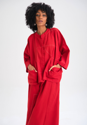 Red Dahlia Top