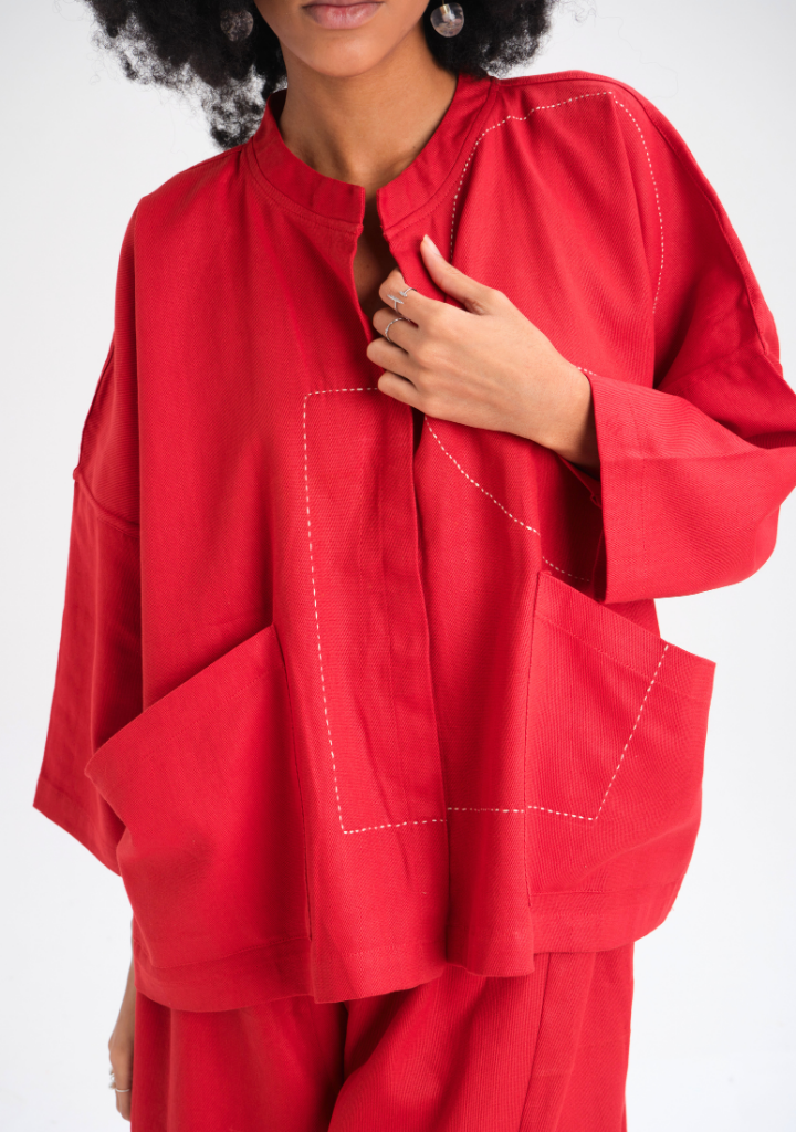 Red Dahlia Top