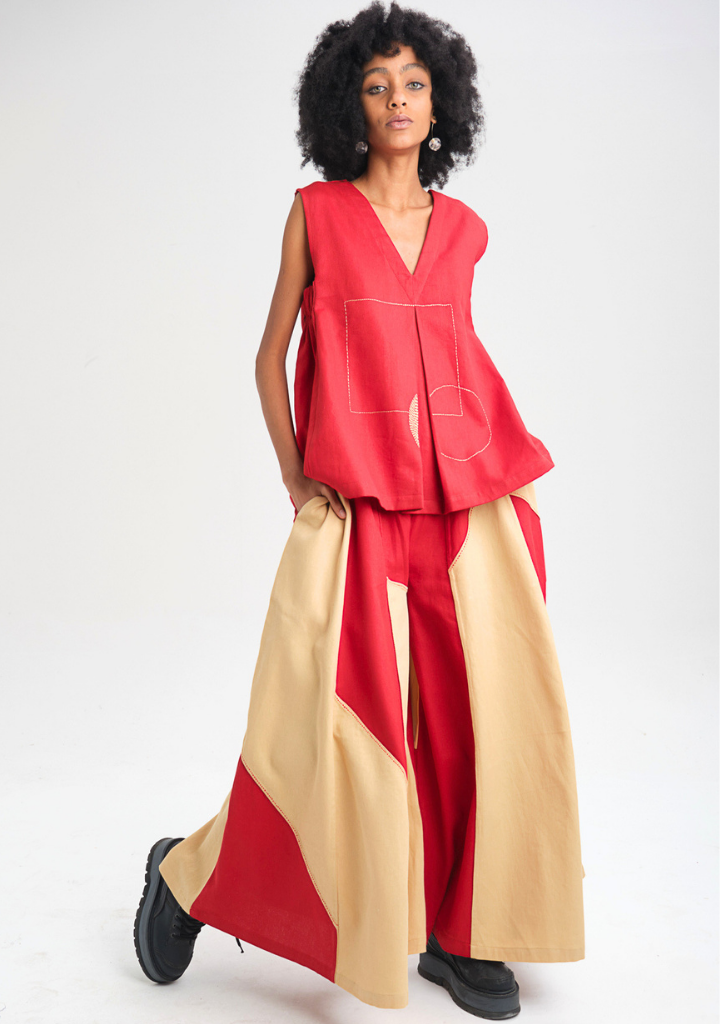 Red Freesia Top