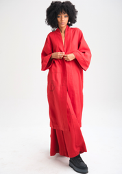 Red Zinnia Kimono