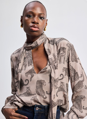 Animal Print Relaxed Top