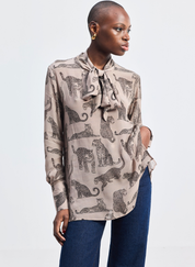 Animal Print Relaxed Top