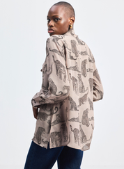 Animal Print Relaxed Top