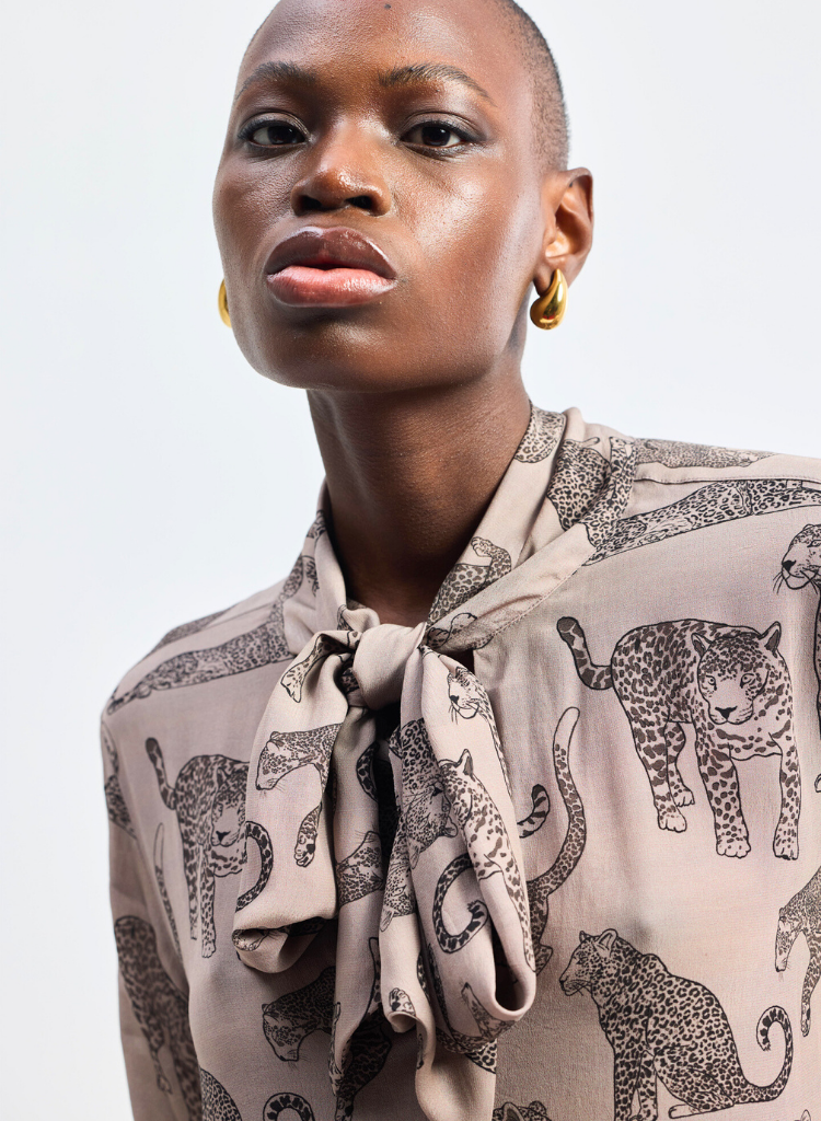 Animal Print Relaxed Top