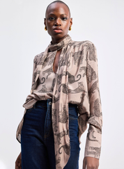 Animal Print Relaxed Top