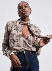 Animal Print Relaxed Top