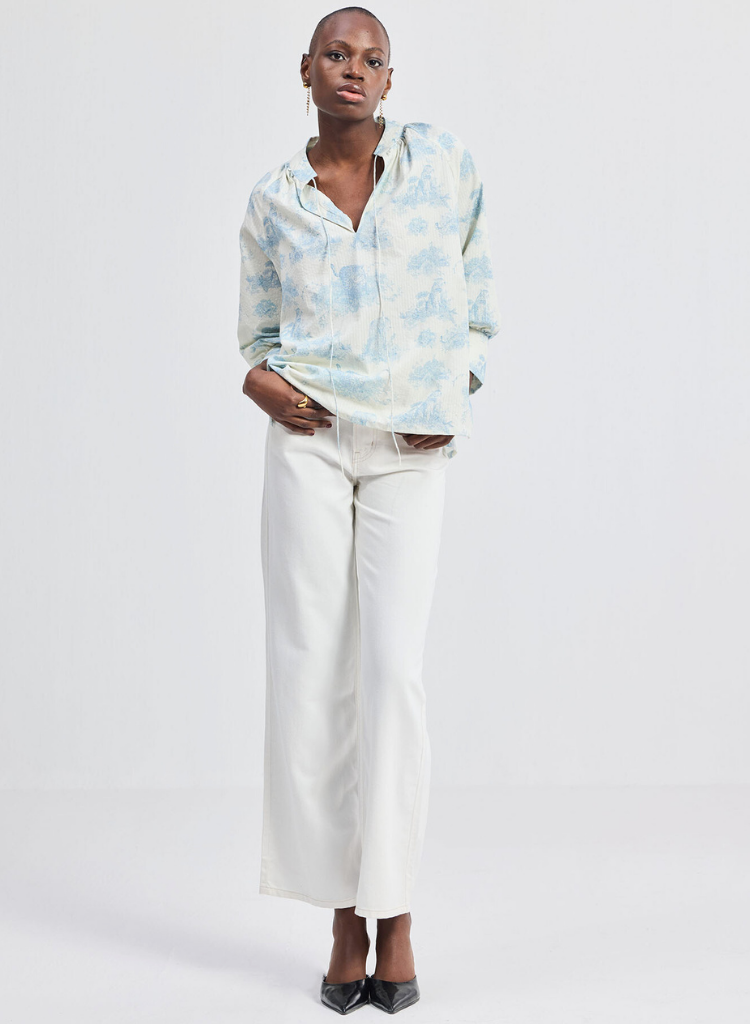 Animal Print Relaxed Shirt