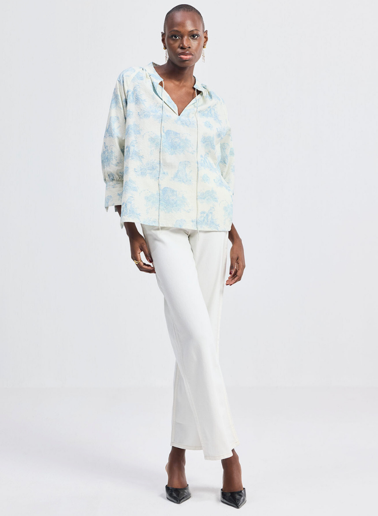 Animal Print Relaxed Shirt