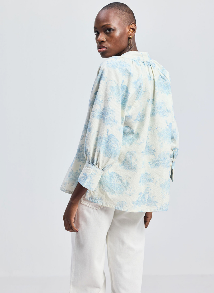 Animal Print Relaxed Shirt