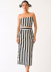 Revolt B&W Midi Skirt