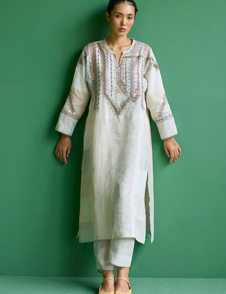 Rida Metallic Kurta