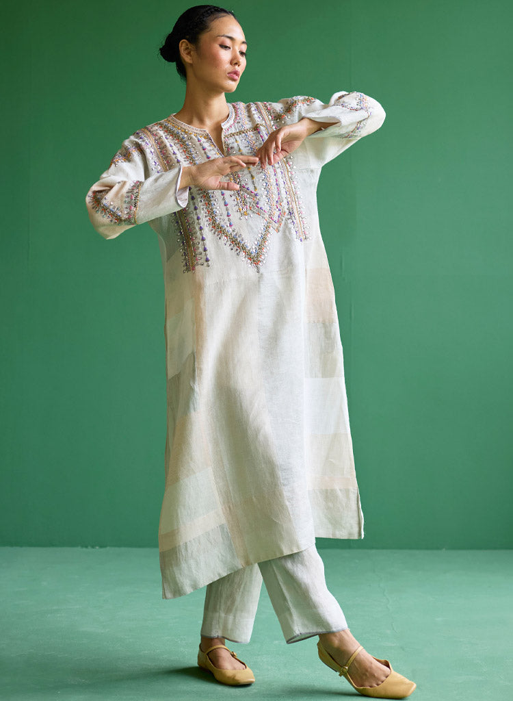 Rida Metallic Kurta
