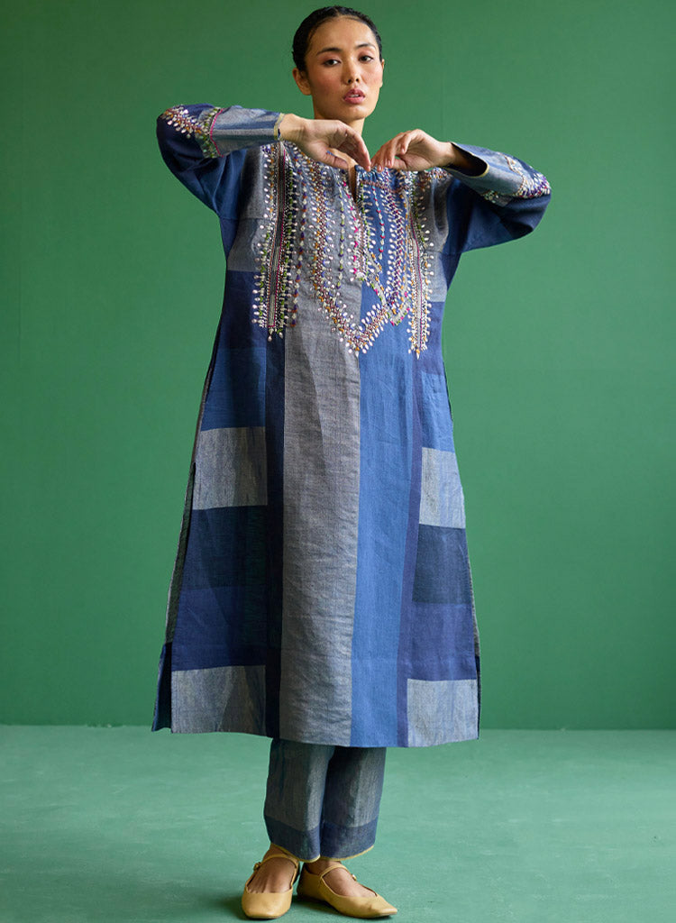 Rida Metallic Kurta