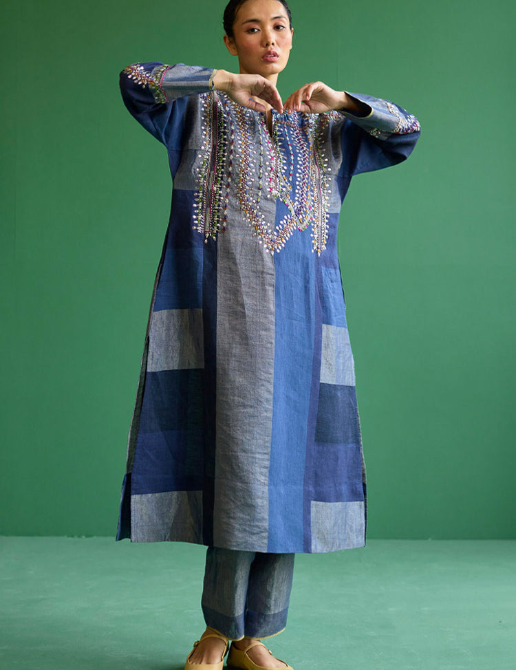 Rida Metallic Kurta
