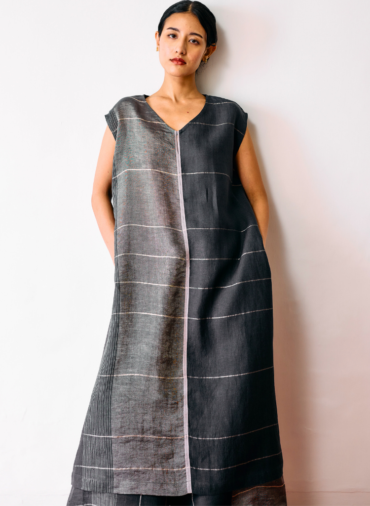 Rira Metallic Tunic Set