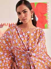 Rose Kaftan Skirt Set