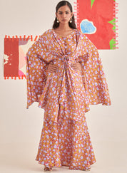 Rose Kaftan Skirt Set