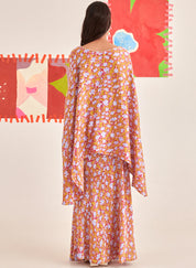 Rose Kaftan Skirt Set