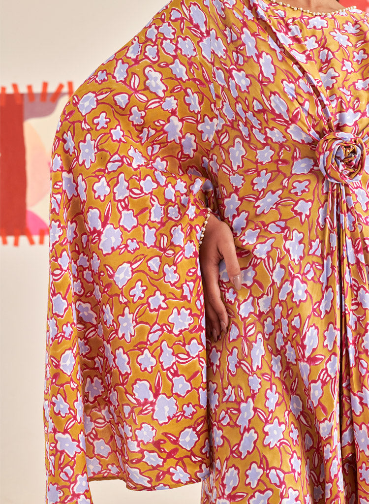 Rose Kaftan Skirt Set