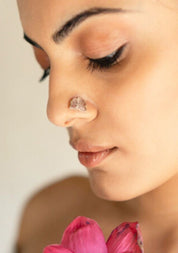 Rose Quartz Nose Pin