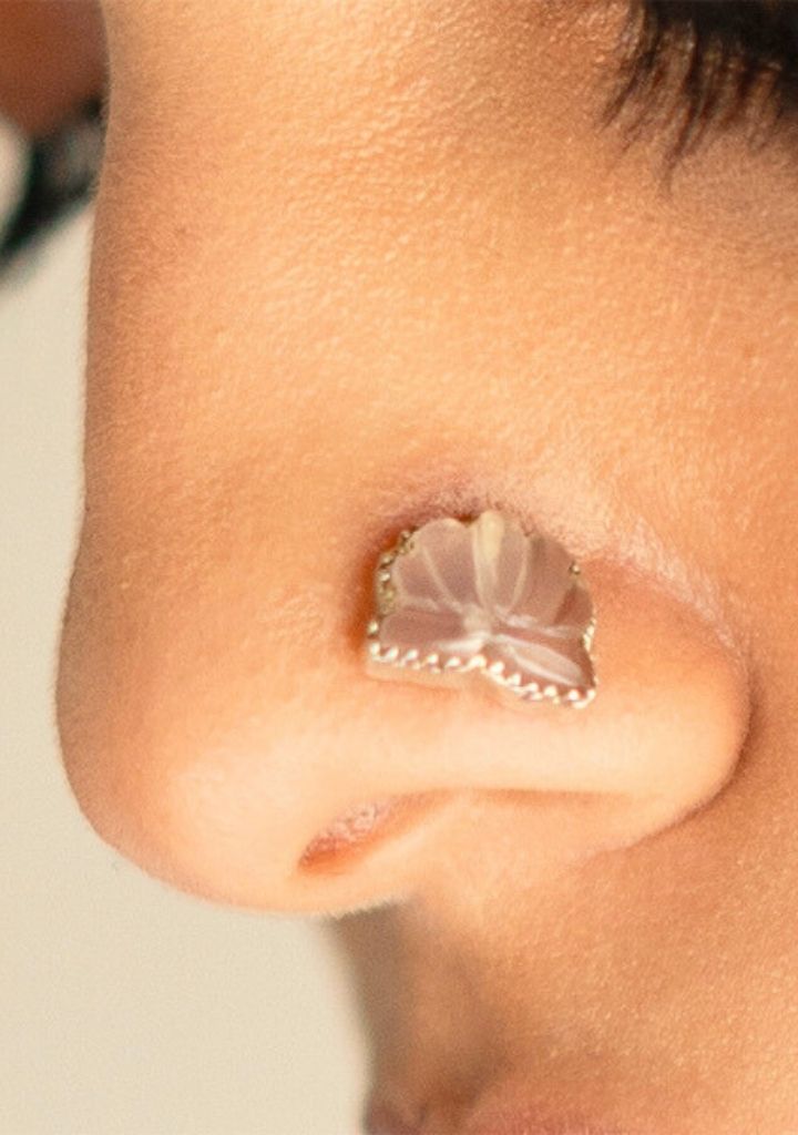 Rose Quartz Nose Pin