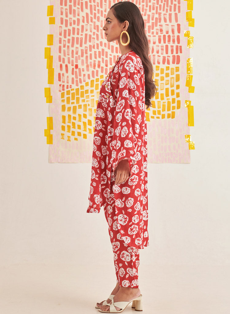 Rose Scarlet Relaxed Set