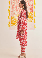 Rose Scarlet Relaxed Set