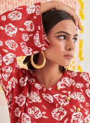 Rose Scarlet Relaxed Set