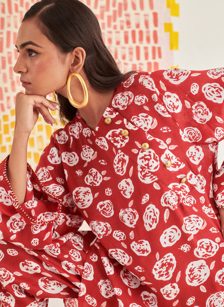 Rose Scarlet Relaxed Set