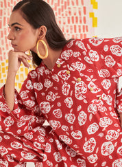 Rose Scarlet Relaxed Set