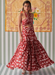 Rose Scarlet Skirt Set