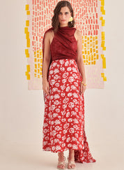 Rose Scarlet Slip Dress